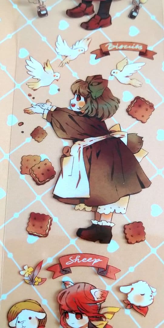 J902＃法式小甜心(PET)田小宝切り売り海外人物マステ女の子