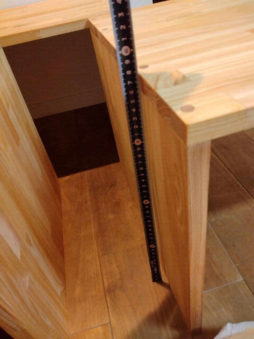 木製　ハンドメイド　オーダー　コの字　テーブル　サイドテーブルラック　カウンター