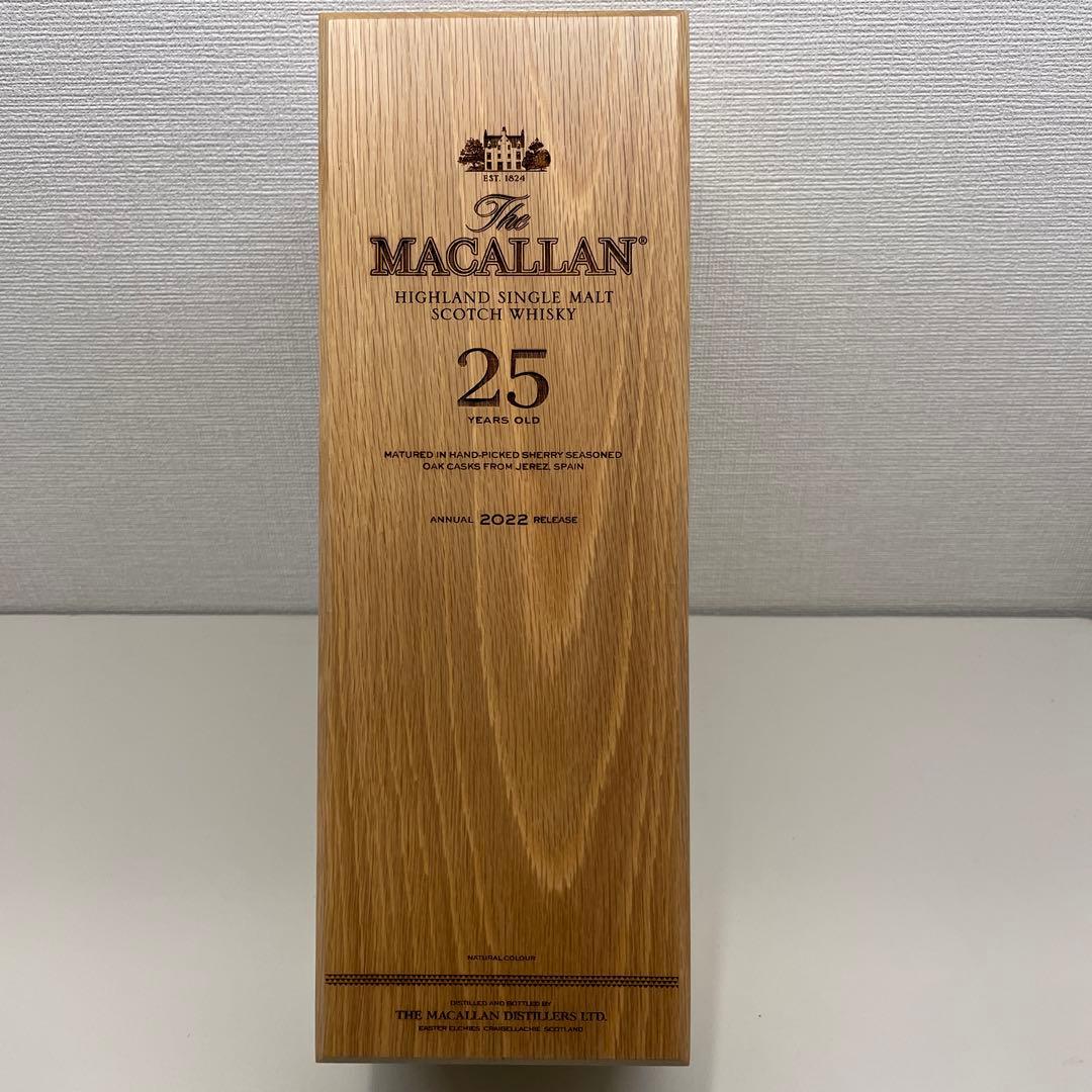 【新品未開封】マッカラン25年 43% 700ml 専用木箱入り