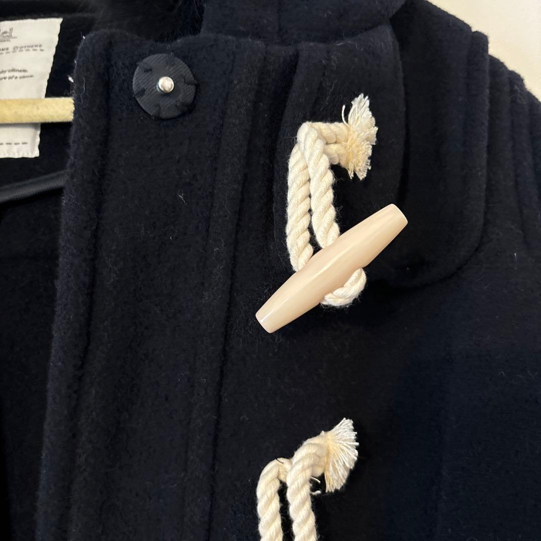 【7日まで】スナイデルネイビー ダッフルコート ファー付き