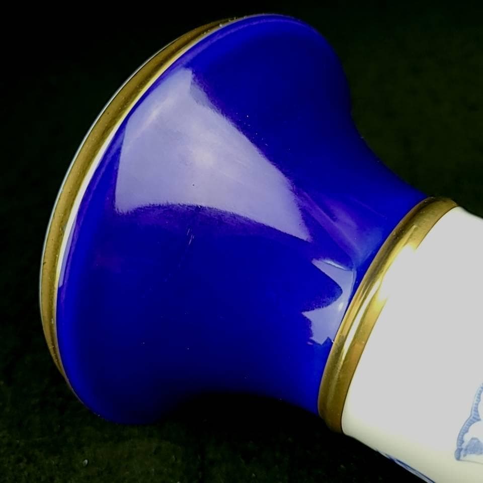 ＊良品＊深川製磁　ブルーチャイナ　花瓶　フラワーベース　高さ23cm