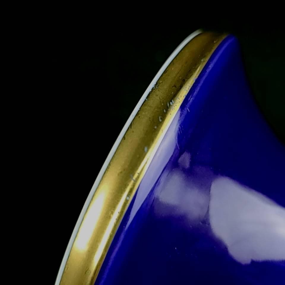 ＊良品＊深川製磁　ブルーチャイナ　花瓶　フラワーベース　高さ23cm