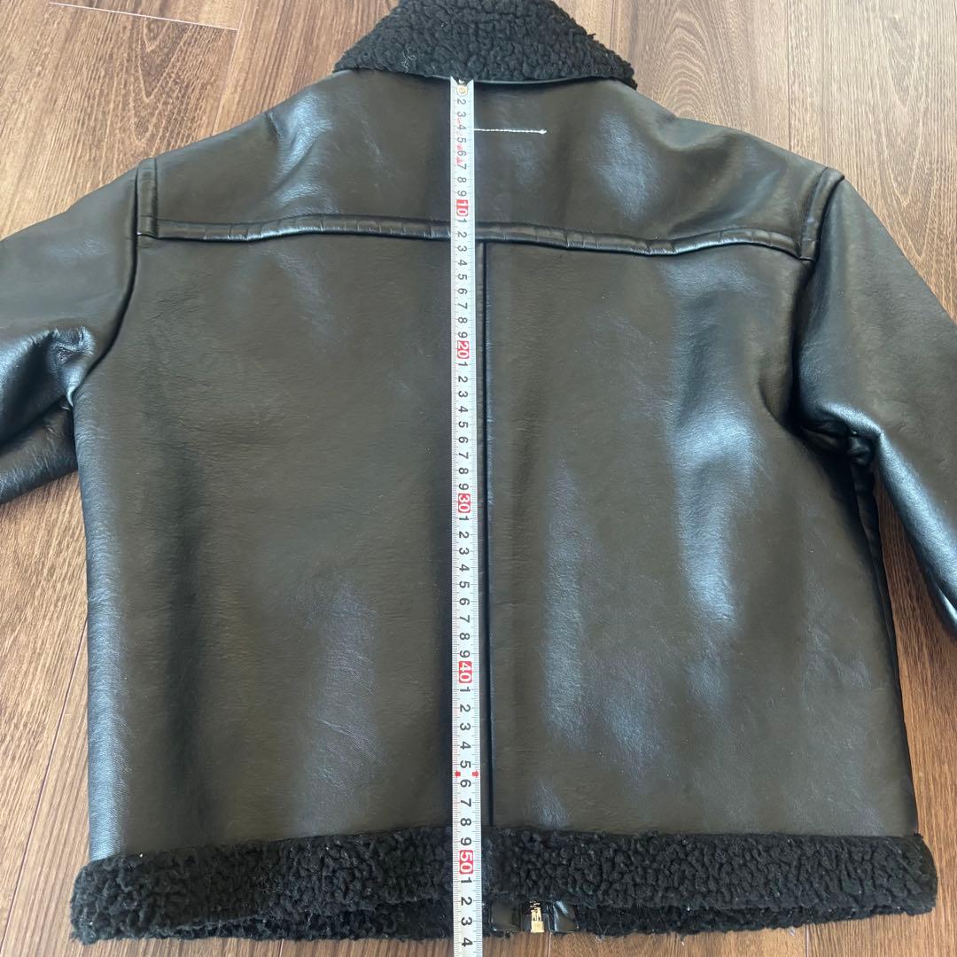 MM6 エコレザー&フェイクファー　ジャケット