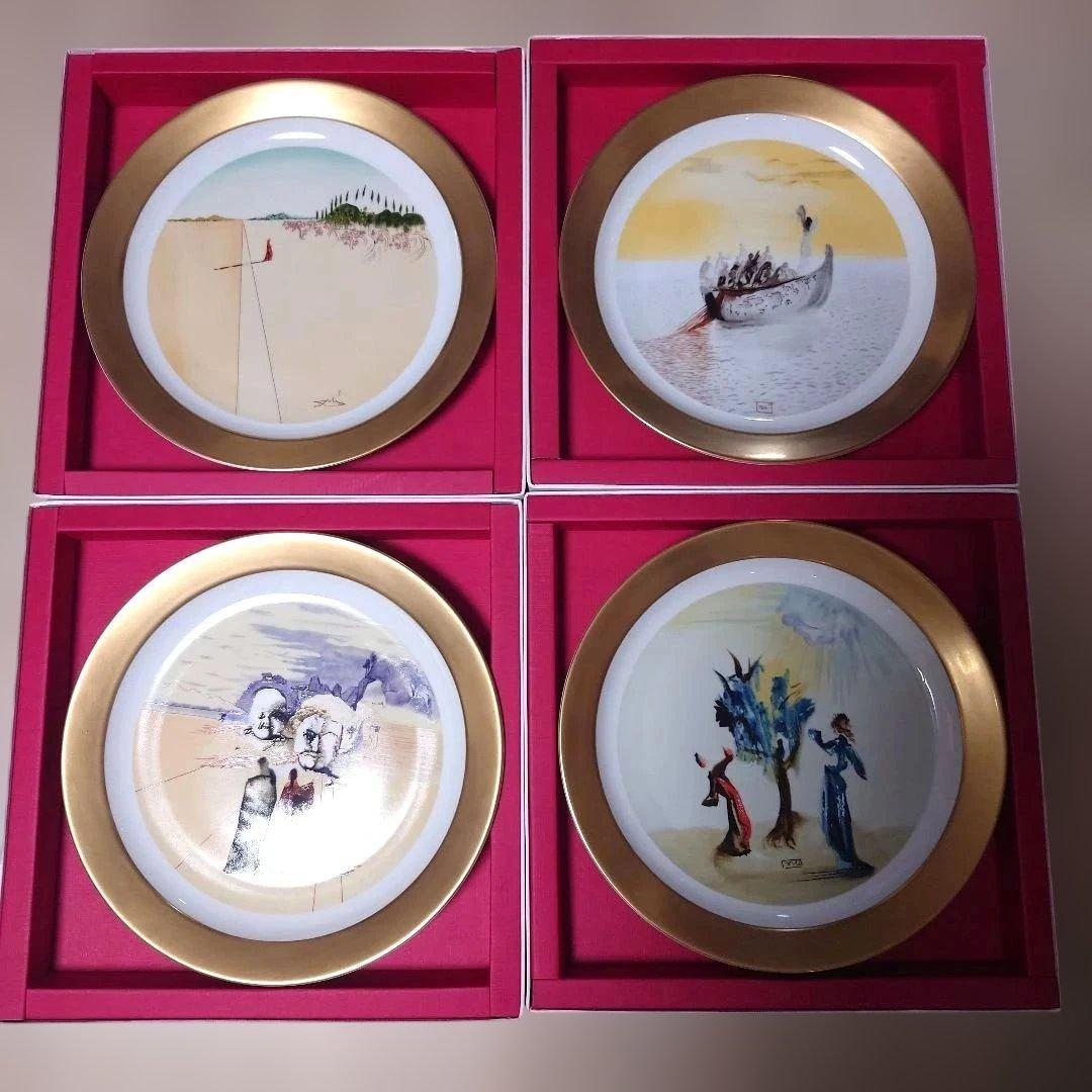 サルバドール・ダリ 「神曲」限定版 絵皿 4枚セット