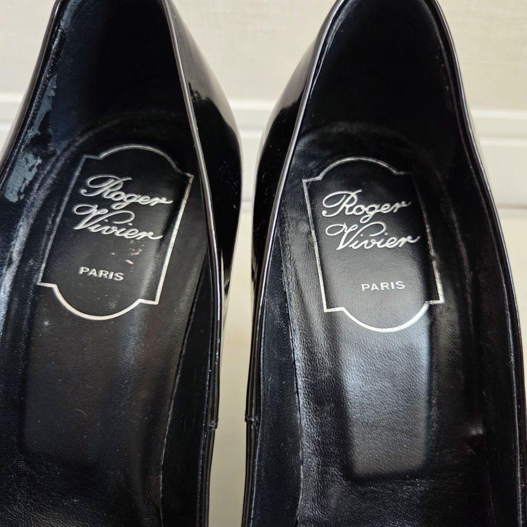 Roger Vivier　ロジェ ヴィヴィエパンプス 37 黒 パテントレザー