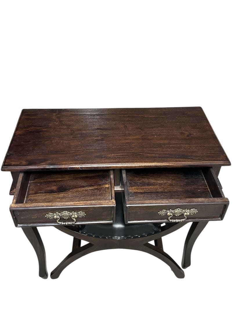 アジアン家具 木製 バリ コンソールテーブルとカルティーニチェア