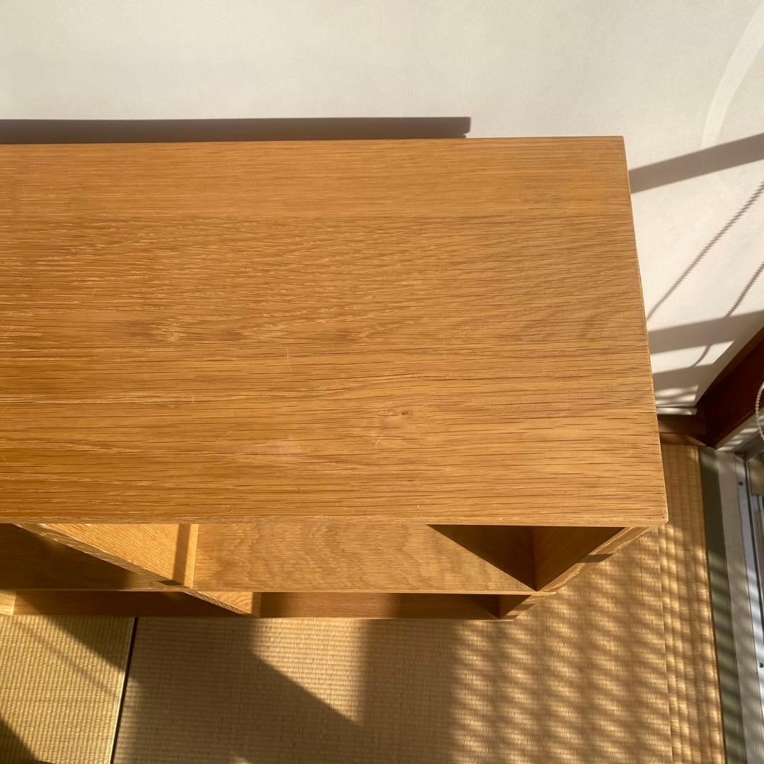 値下げ不可　無印良品　スタッキングシェルフ　３段×２列　オーク材