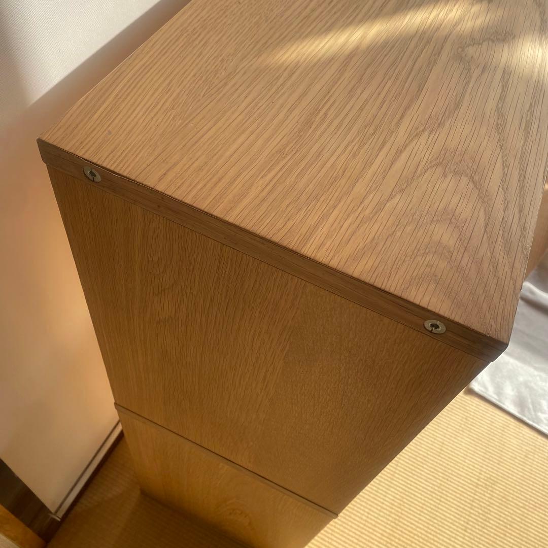 値下げ不可　無印良品　スタッキングシェルフ　３段×２列　オーク材