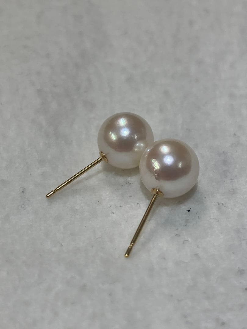 伊勢志摩英虞湾産あこや真珠　8.5mm パールピアス
