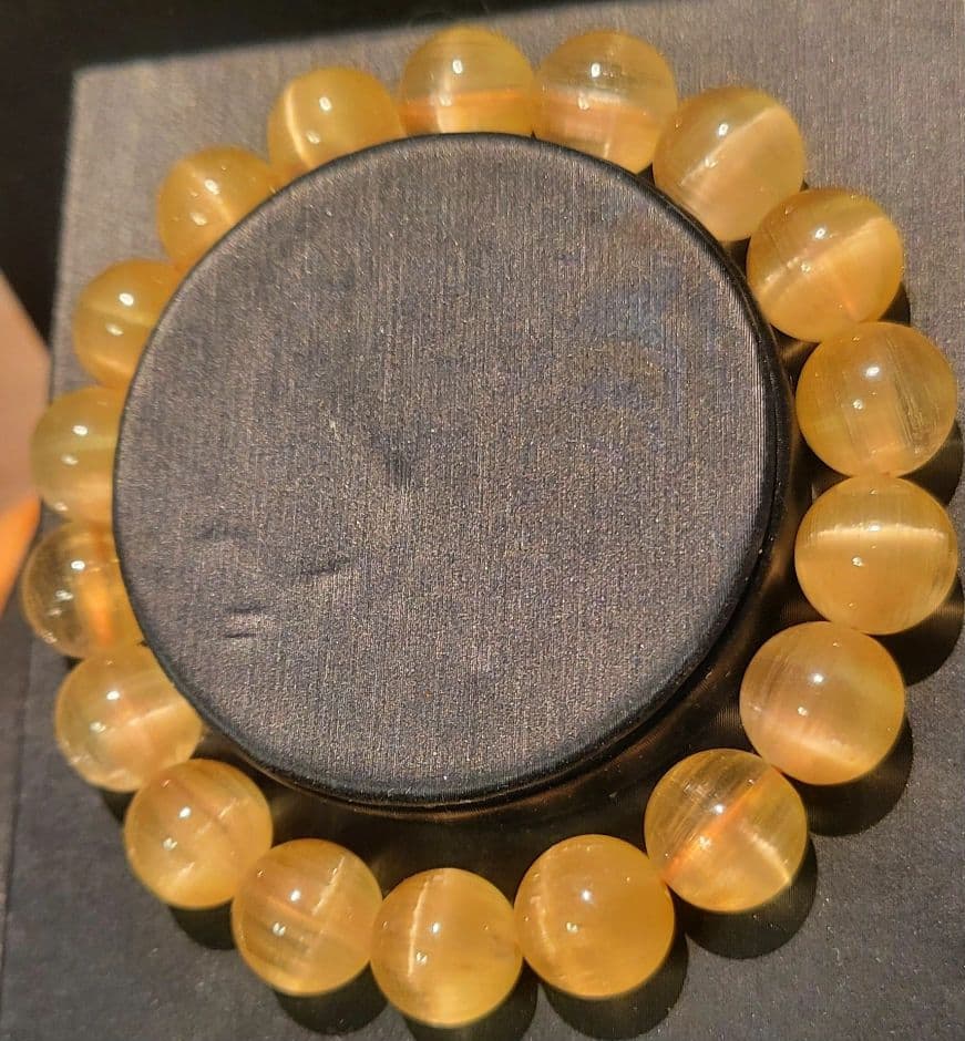 ★高品質★天然ゴールドミチミチ針ルチルヴィーナスルチルブレスレット11㎜玉