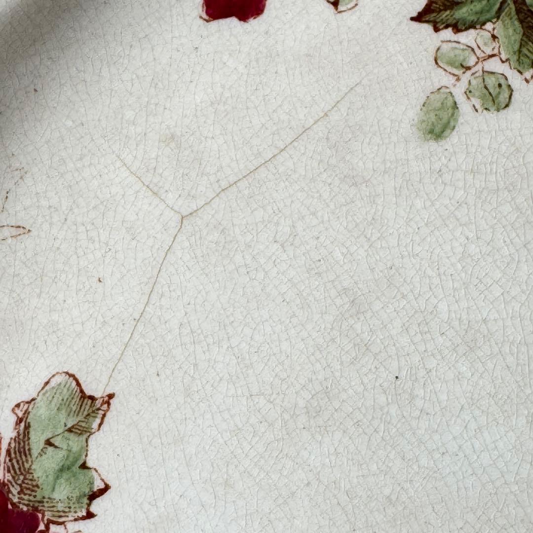 希少　フランスアンティーク　Choisy ショワジー　多色　デザート皿