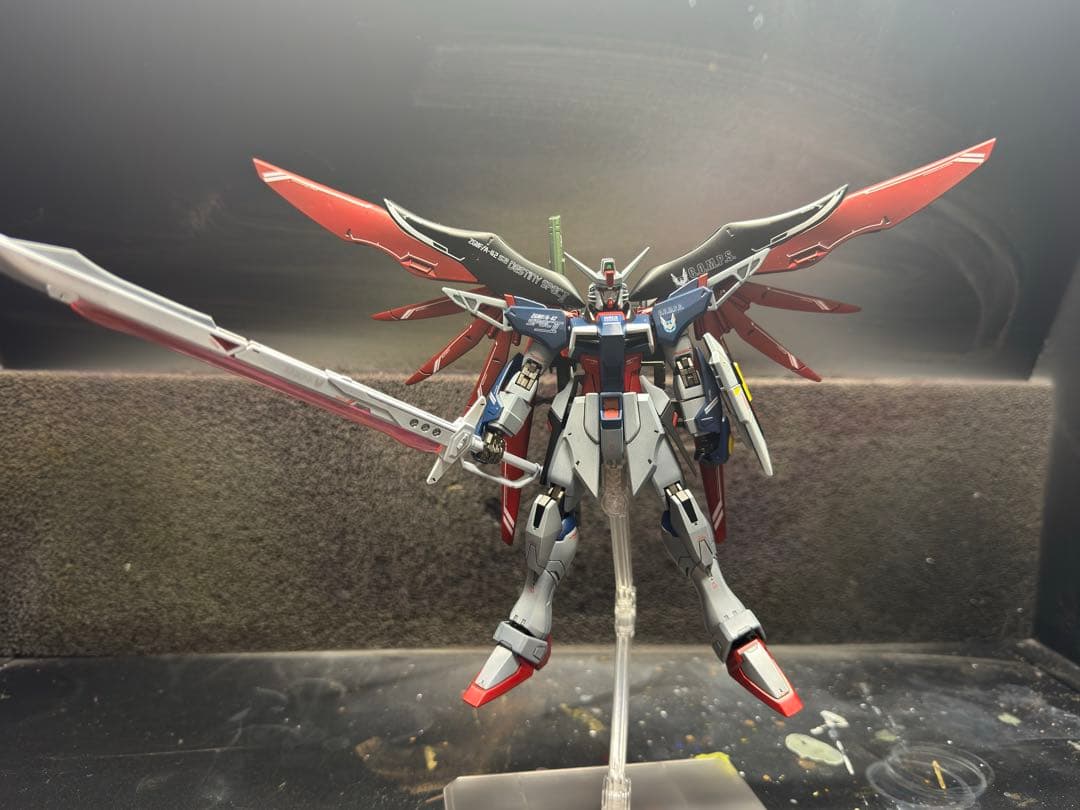 かわの　HGCE ディスティニーガンダム　ゼウスシルエット　塗装完成品