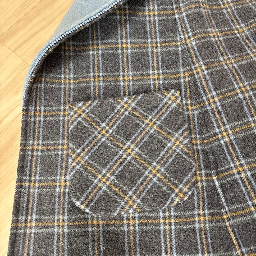 ファミリアチェックリバーシブルコート130cm