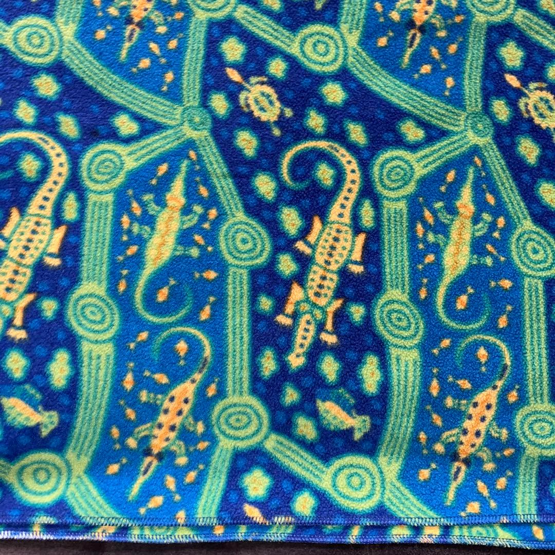 90S ヴィンテージ パタゴニア ワニ柄 クロコダイル フリースブランケット