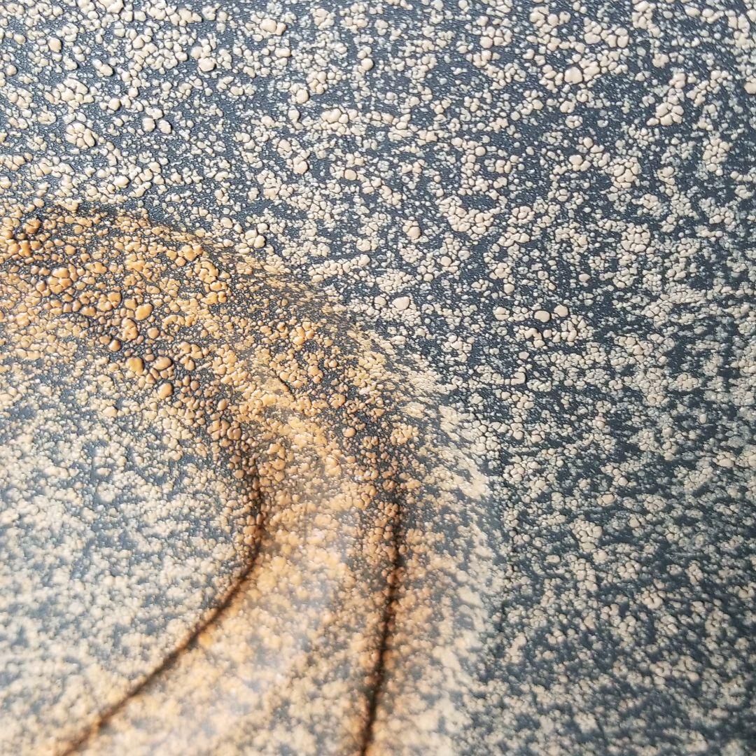 信楽焼傘立て  朱ちらし 高さ４８cm