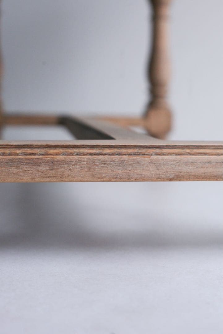 フランス　ローテーブル　サイドテーブル　ブロカント　オーク材　無垢材　古家具