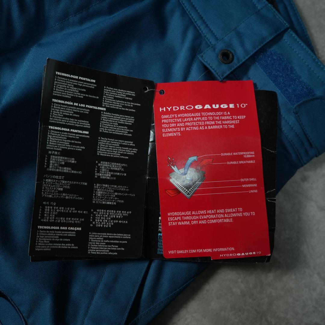 新品 OAKLEY スキー スノボ パンツ ウェア ターコイズ シェルパンツ
