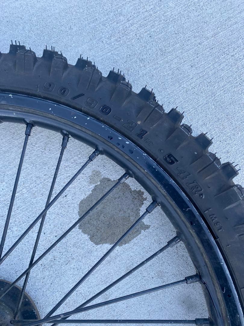 KLX250 前後ホイールセット　タイヤ山あり