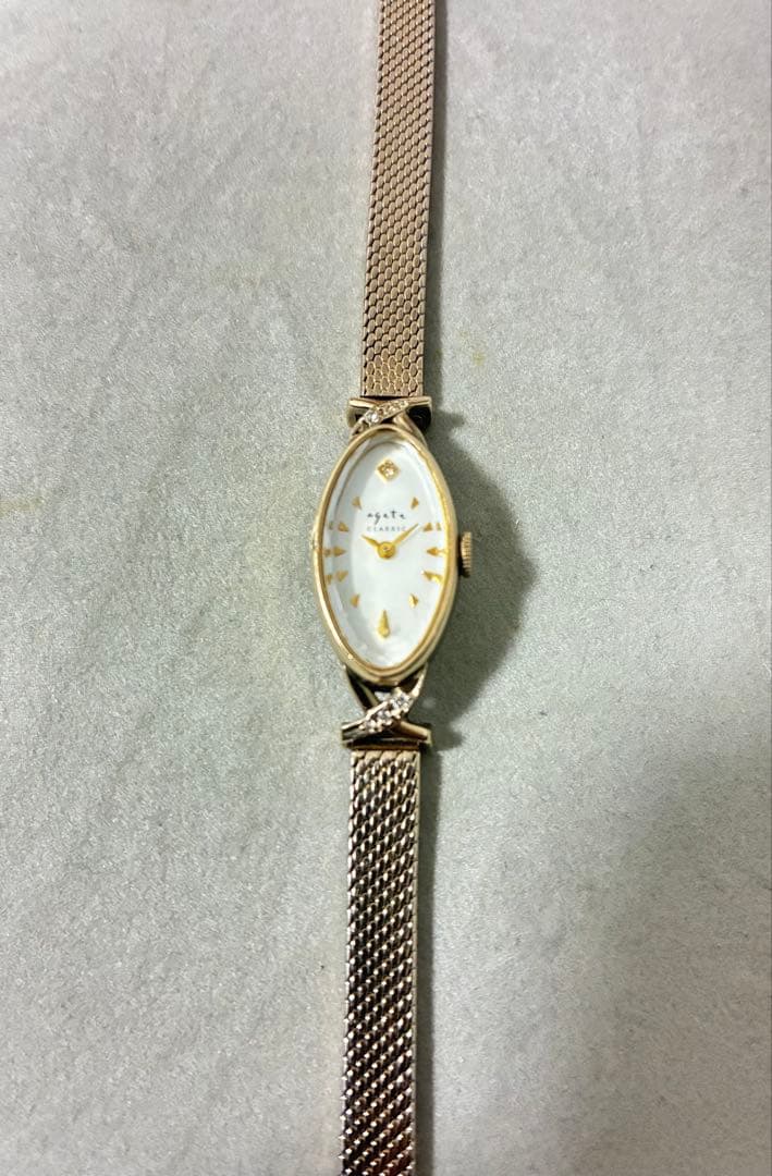 agete ジュエリーウォッチ　ゴールド