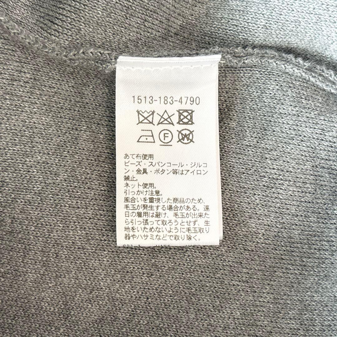 UNITED ARROWS✨3D フラワーモチーフ ロングスリーブニット　グレー