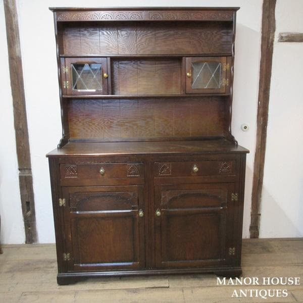 イギリス アンティーク 家具 ドレッサー カップボード キャビネット 6082e