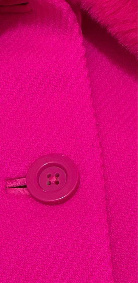 m　再値下げ　新品！ケイトスペード コート　ファーコート　バービー ピンク