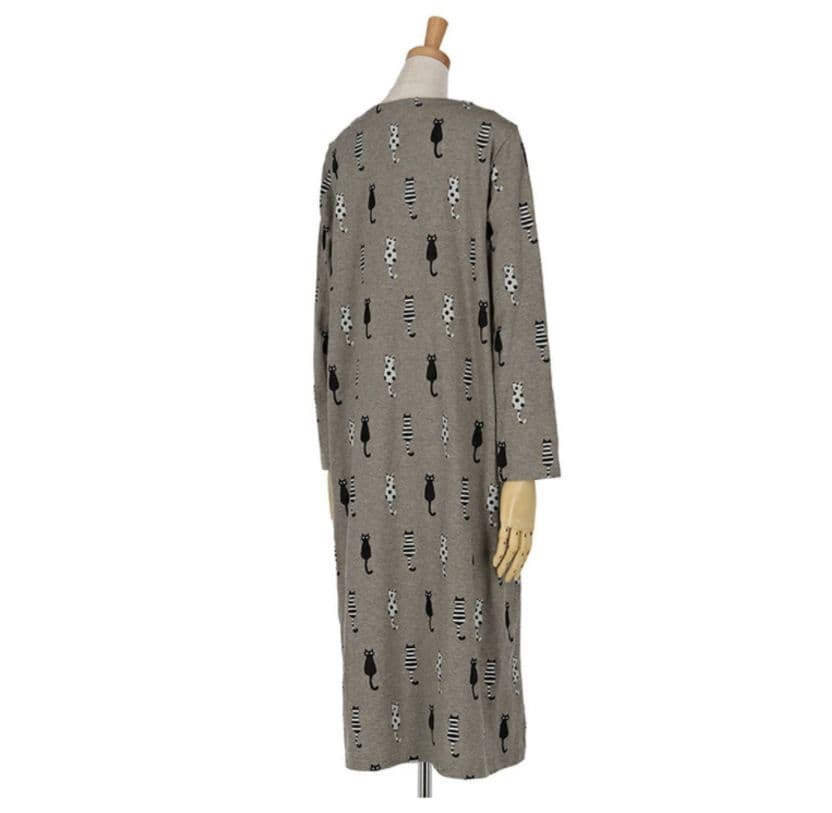 新品タグ付き マタノアツコ ワコール ルームウェア ワンピ パジャマ シッポ L