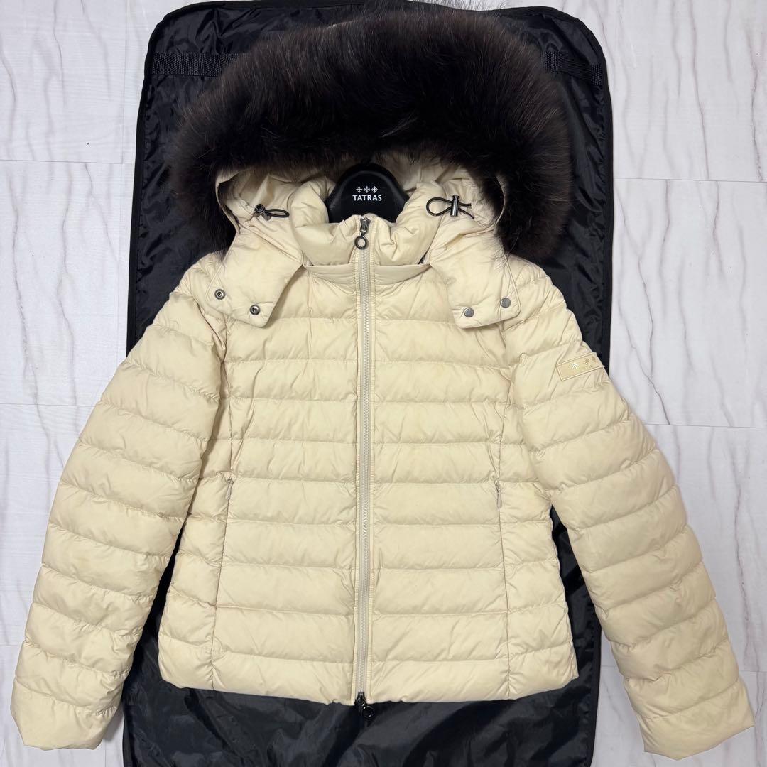 XL✨22年タグ付 タトラス 全面ナイロン ヴァレナ ダウンジャケット ファー