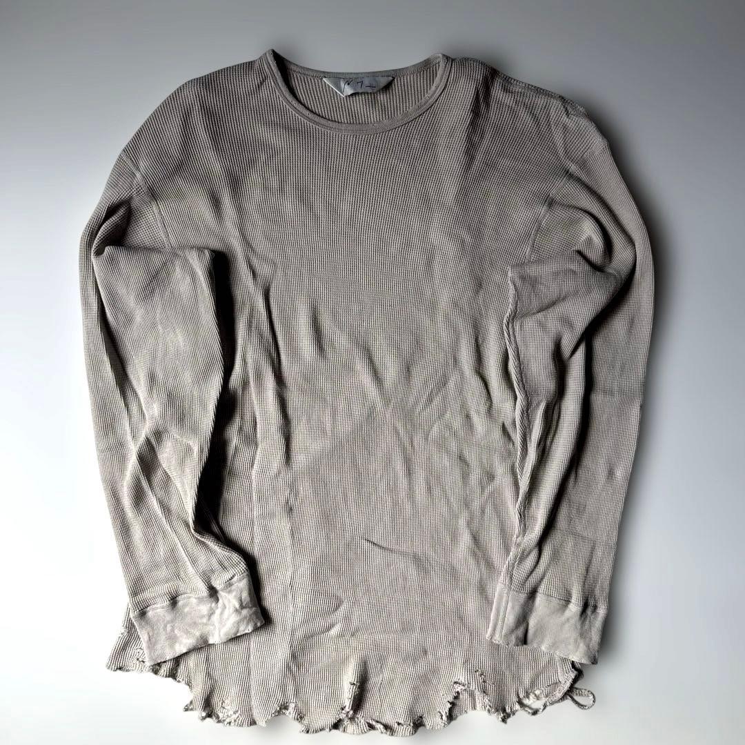 トップス ANCELLM DAMAGE WAFFLE L/S T-SHIRT size2