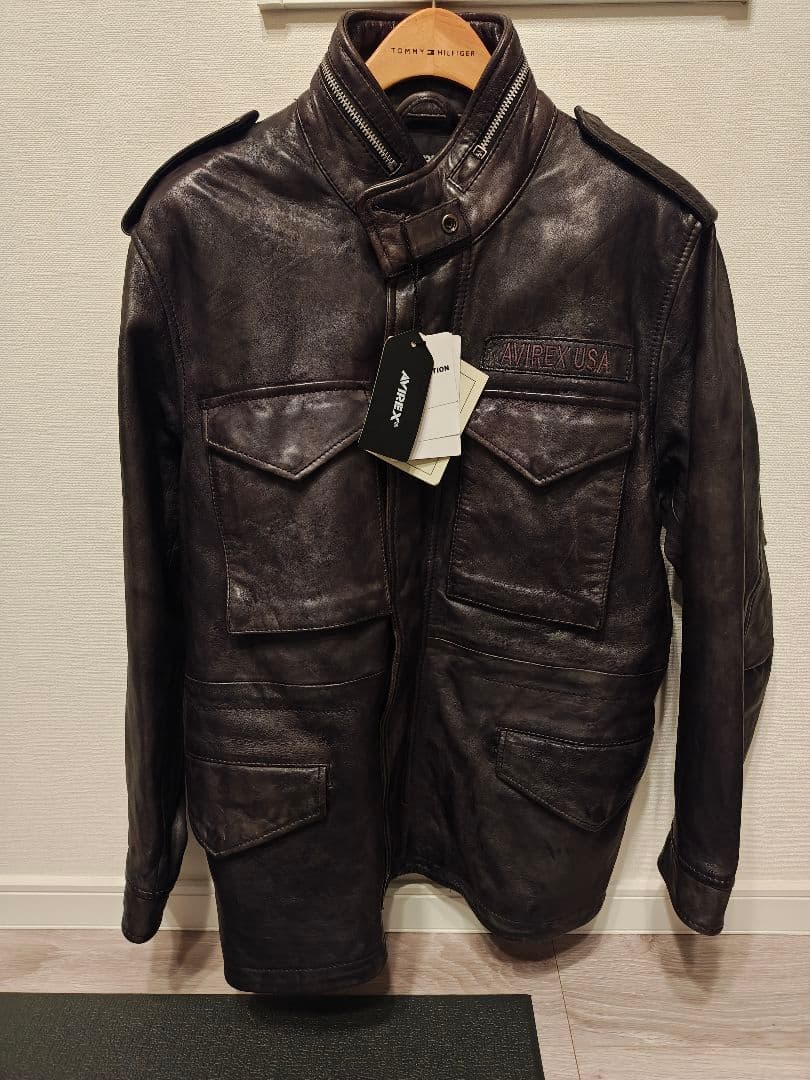 AVIREX ビンテージブラック レザージャケット M