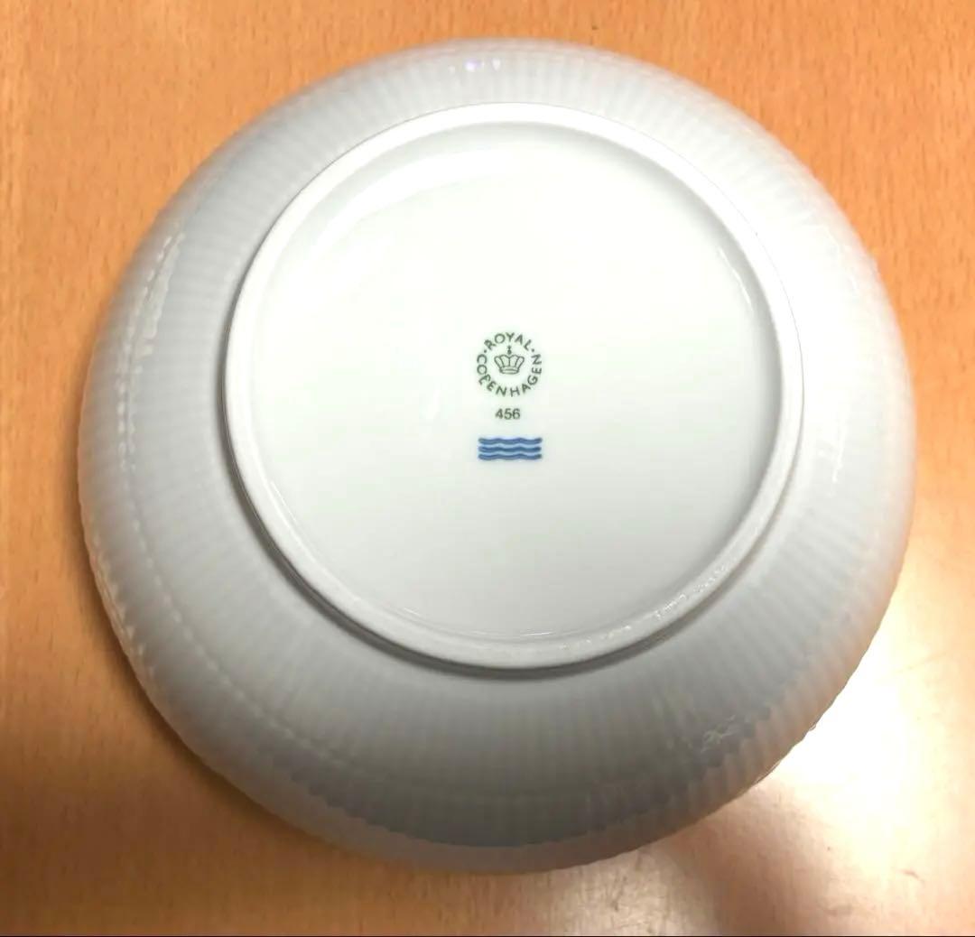 ロイヤルコペンハーゲン　ホワイトフルーテッド　ハーフレースボウル　２個　18C