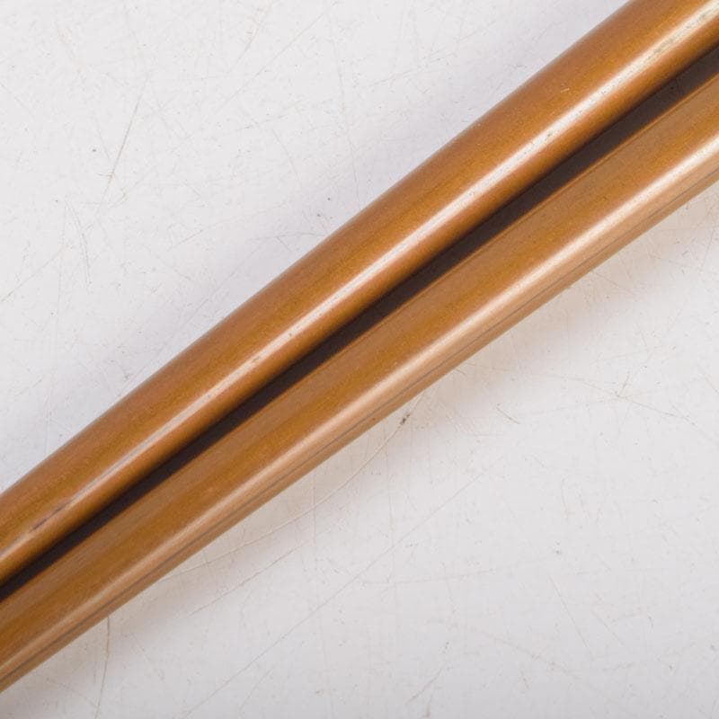 茶道具　金屋　金谷五郎三郎作　黄銅　銀頭大根式　火箸　共箱　N　9215