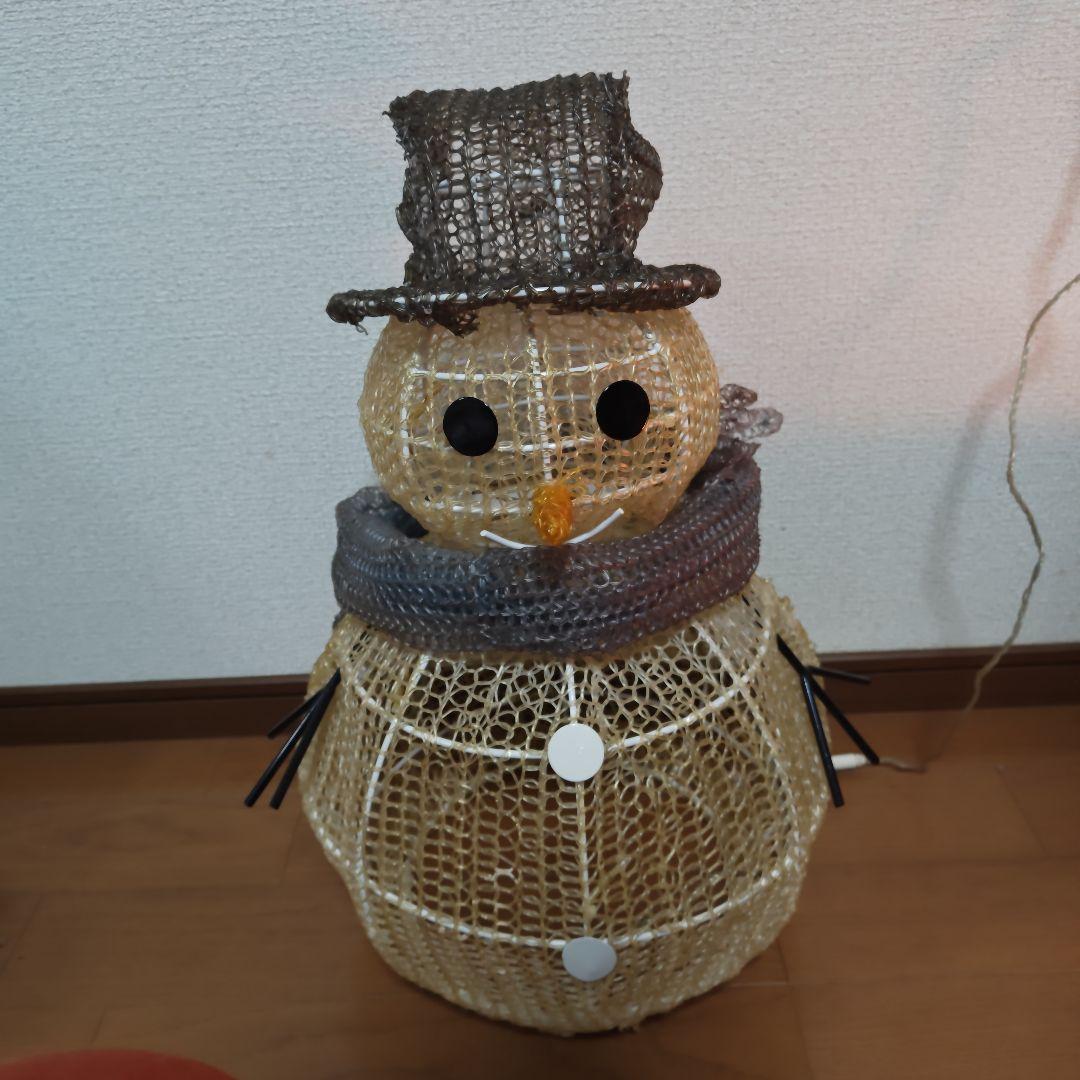 雪だるま型ライト装飾　屋外用