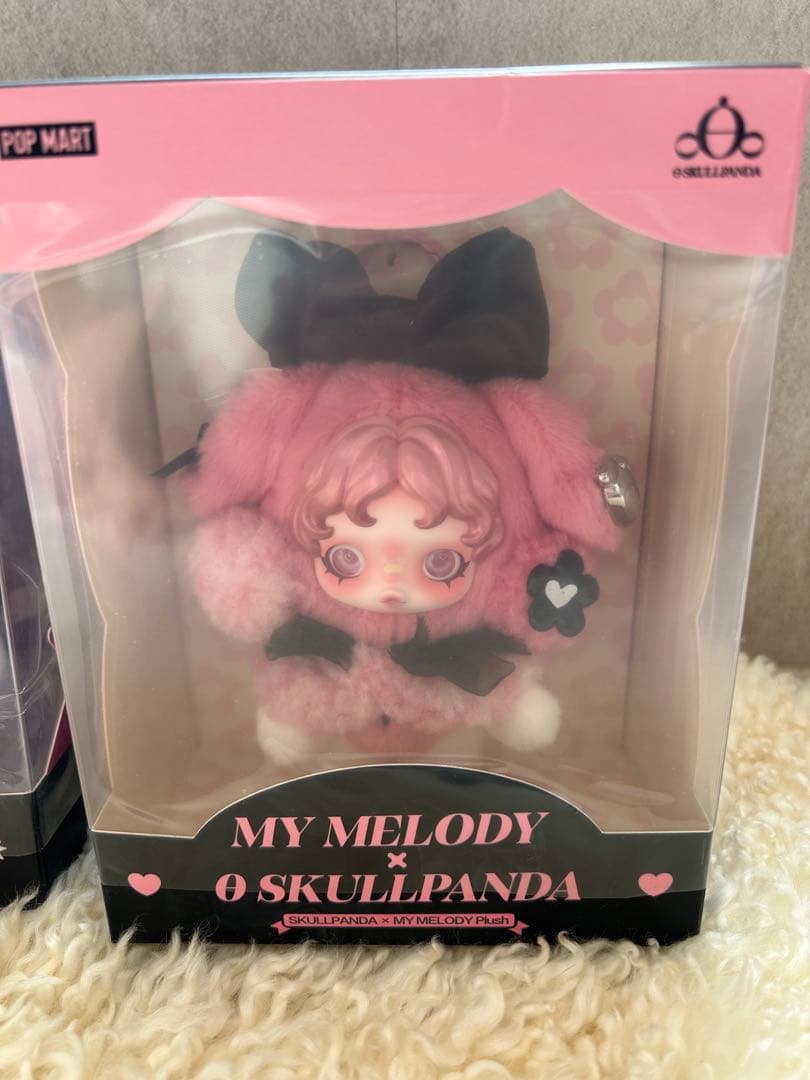 スカルパンダ マイメロ、クロミ セット　ぬいぐるみペンダントPOPMART