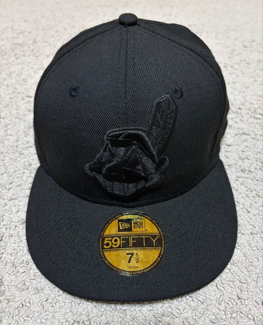 NEW ERA インディアンズ　ワフー酋長　ニューエラ　ブラック