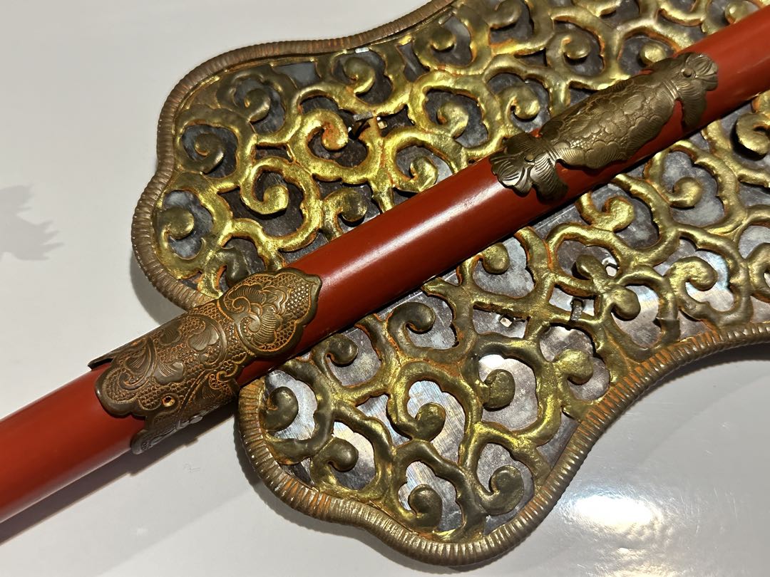 軍配団扇 時代金工 飾り金具 彫金 金属工芸
