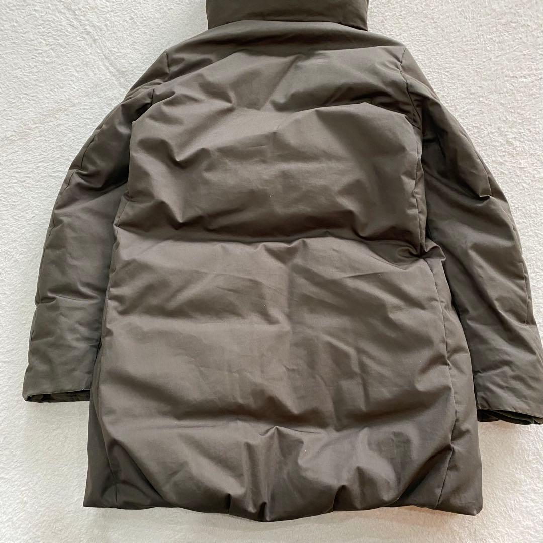 【近年モデル】WOOLRICH 　ロングダウンコート　ラビットファー　カーキ　M
