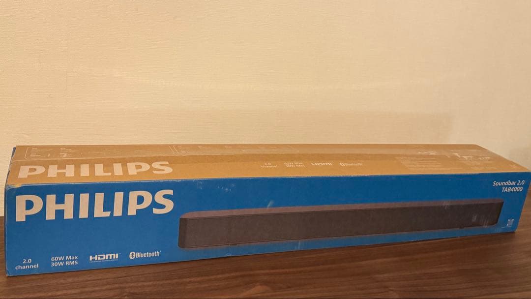 PHILIPS サウンドバー TAB4000 スピーカー