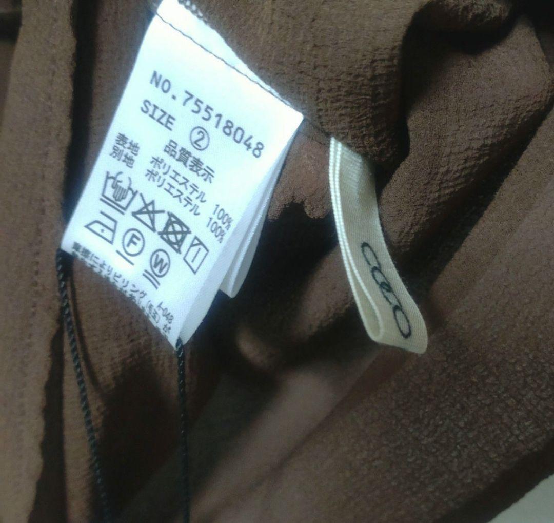 即完　ココディール　新品タグ付　フリルシャツブラウス　25AW