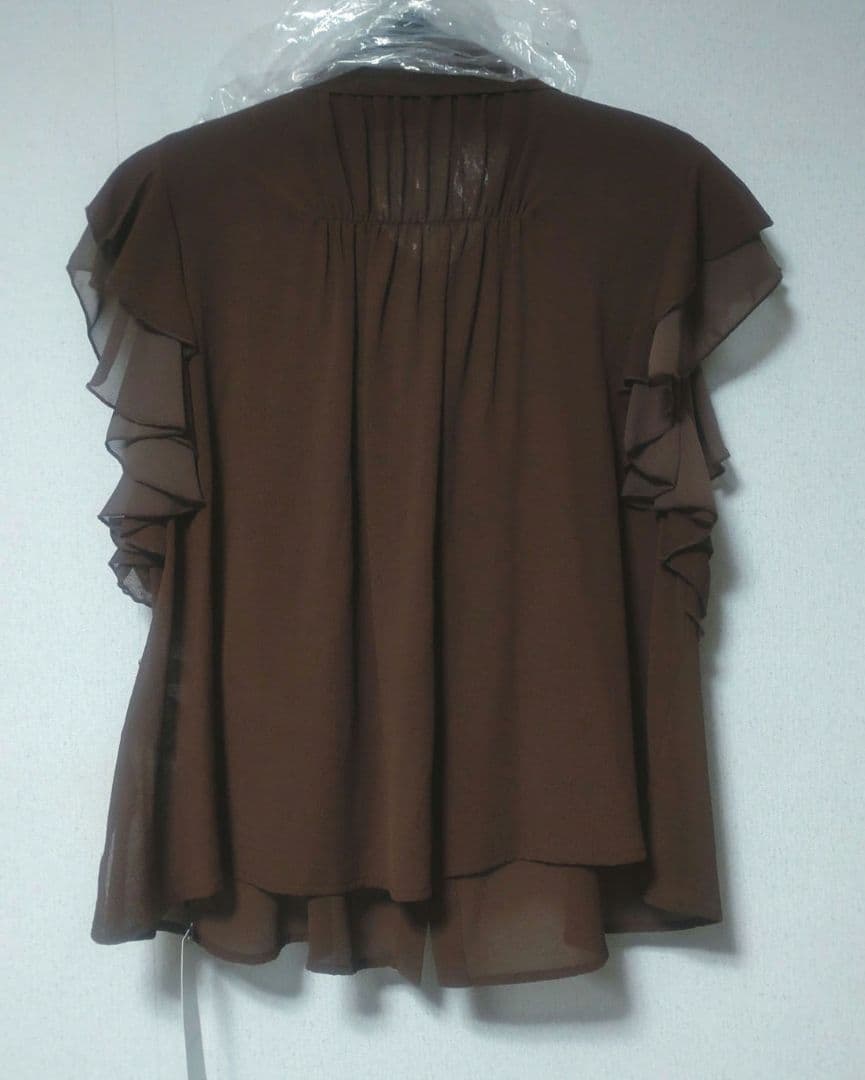 即完　ココディール　新品タグ付　フリルシャツブラウス　25AW