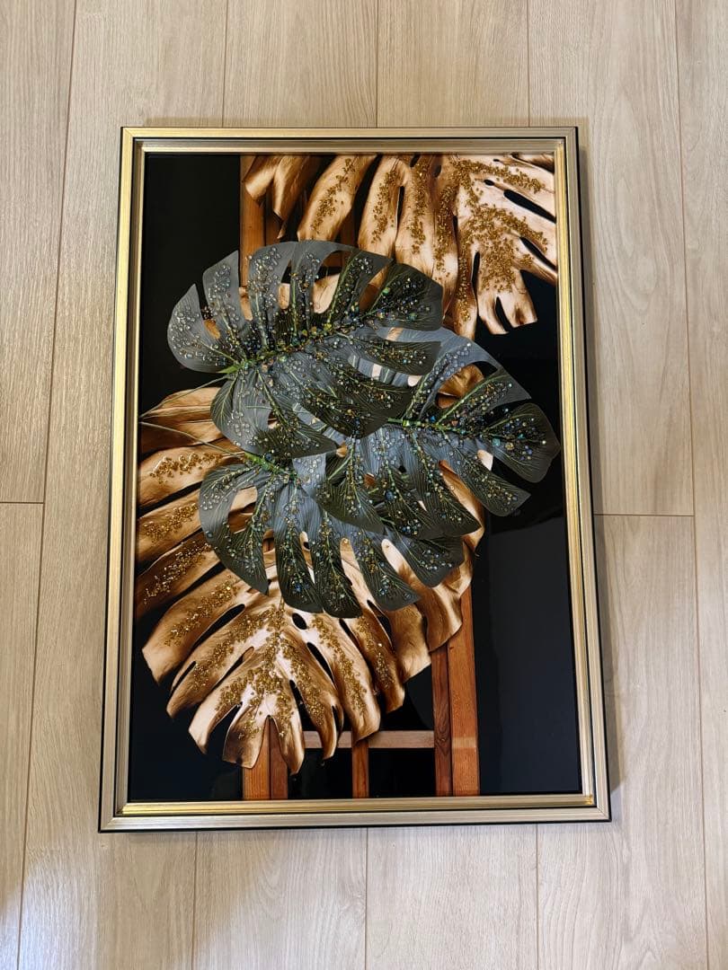 モンステラの葉 アートフレーム