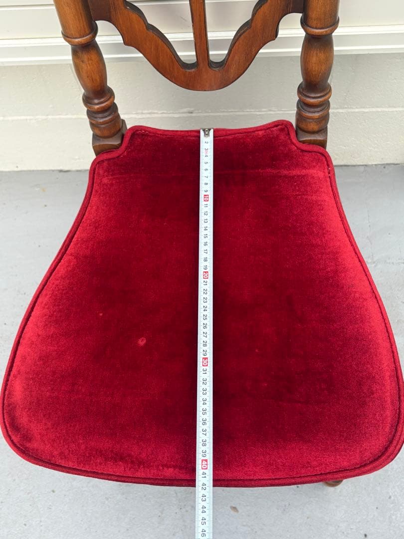 アンティーク家具 椅子 木製 ベロア 洋風 ヴィンテージチェア　コスガ
