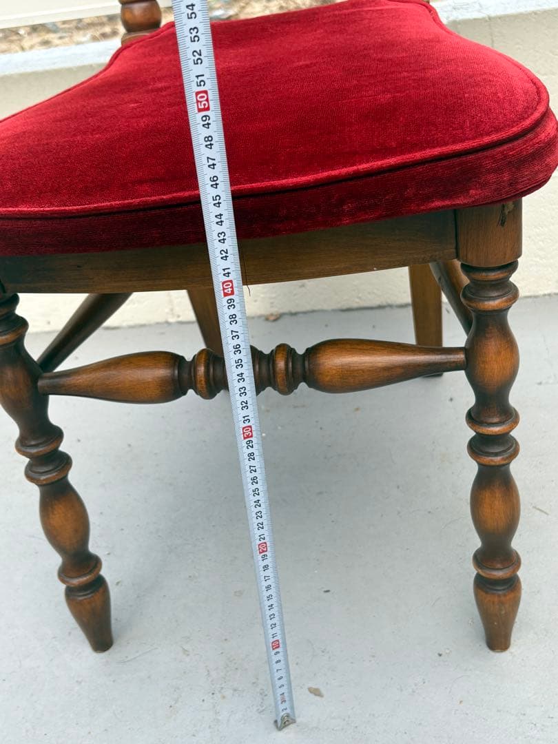 アンティーク家具 椅子 木製 ベロア 洋風 ヴィンテージチェア　コスガ