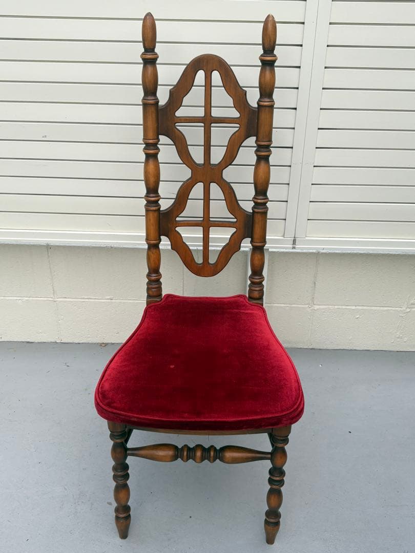 アンティーク家具 椅子 木製 ベロア 洋風 ヴィンテージチェア　コスガ