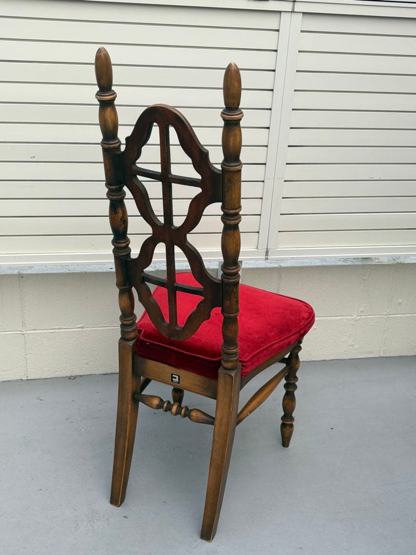 アンティーク家具 椅子 木製 ベロア 洋風 ヴィンテージチェア　コスガ