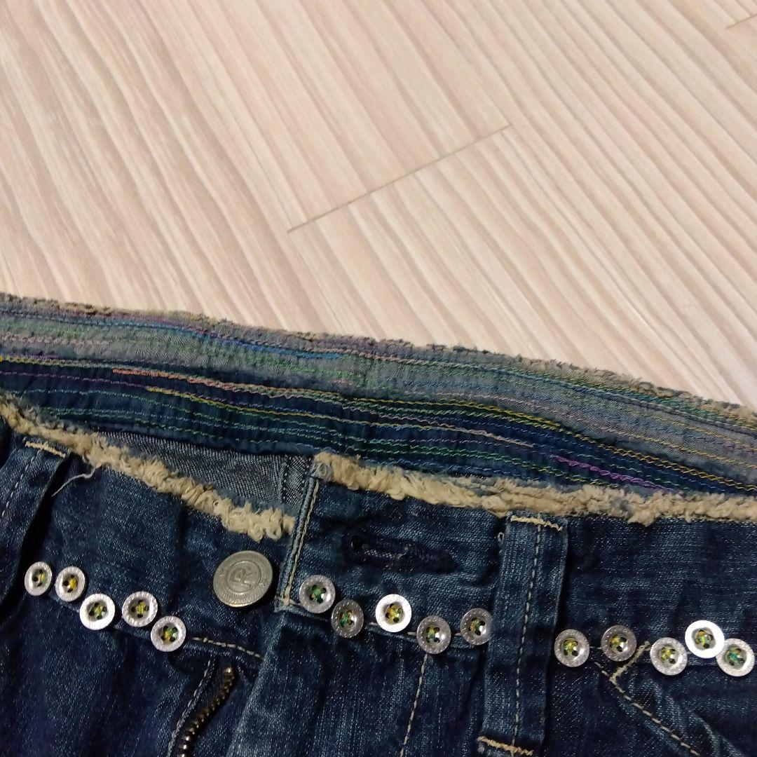 45R★麦比古デニムの908ペインターパンツ遖加工（happy刺し子）今季