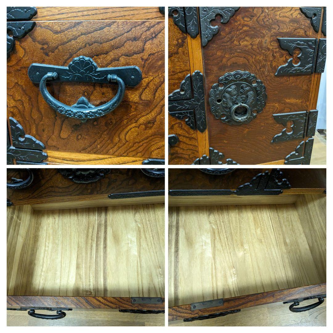 岩谷堂風箪笥 車箪笥 伝統工芸 民芸家具 時代箪笥 高級 和家具 和箪笥