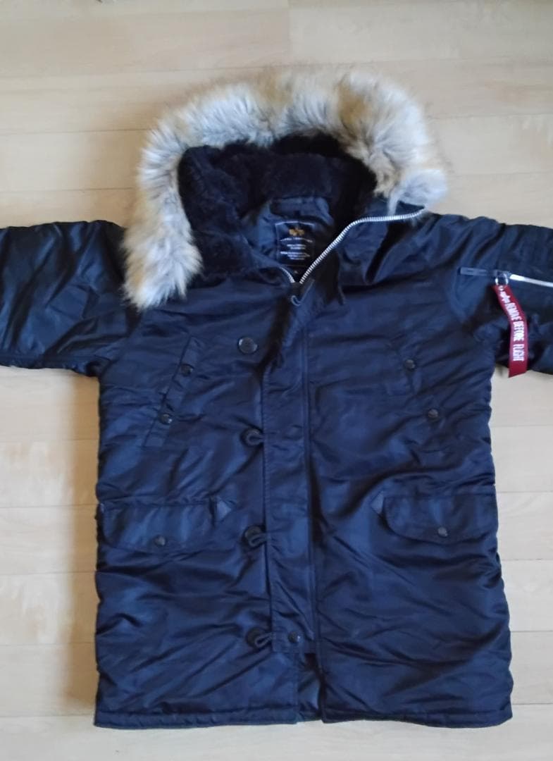 アルファ インダストリーズ　N-3B ミリタリージャケット ブラック XL