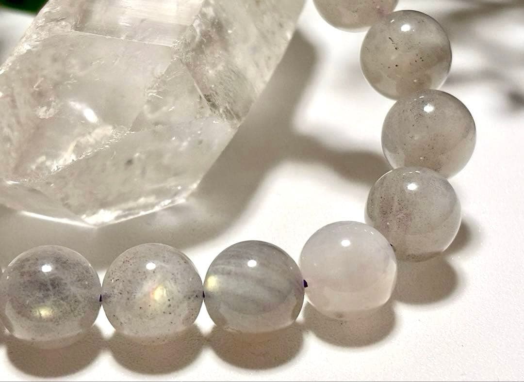 感謝特価　最高品質　超希少入手困難　神秘的輝き　オーロラグレージュラブラドライト