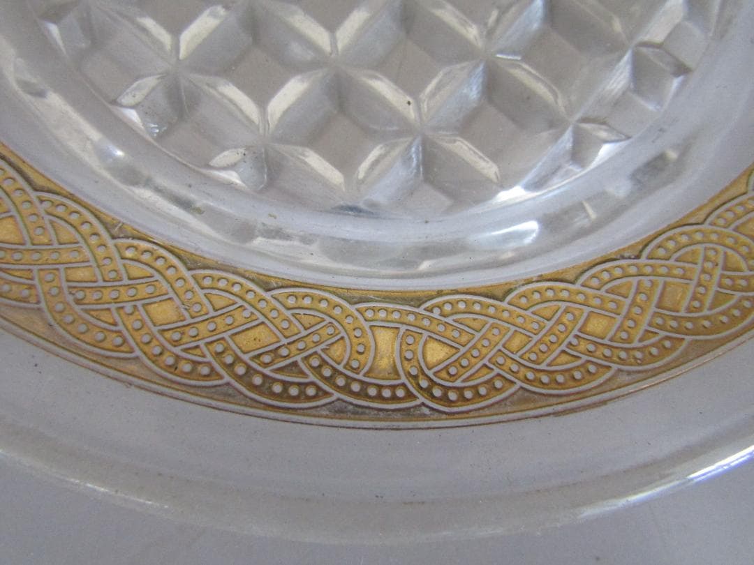 ガラス皿 金色装飾 　24枚